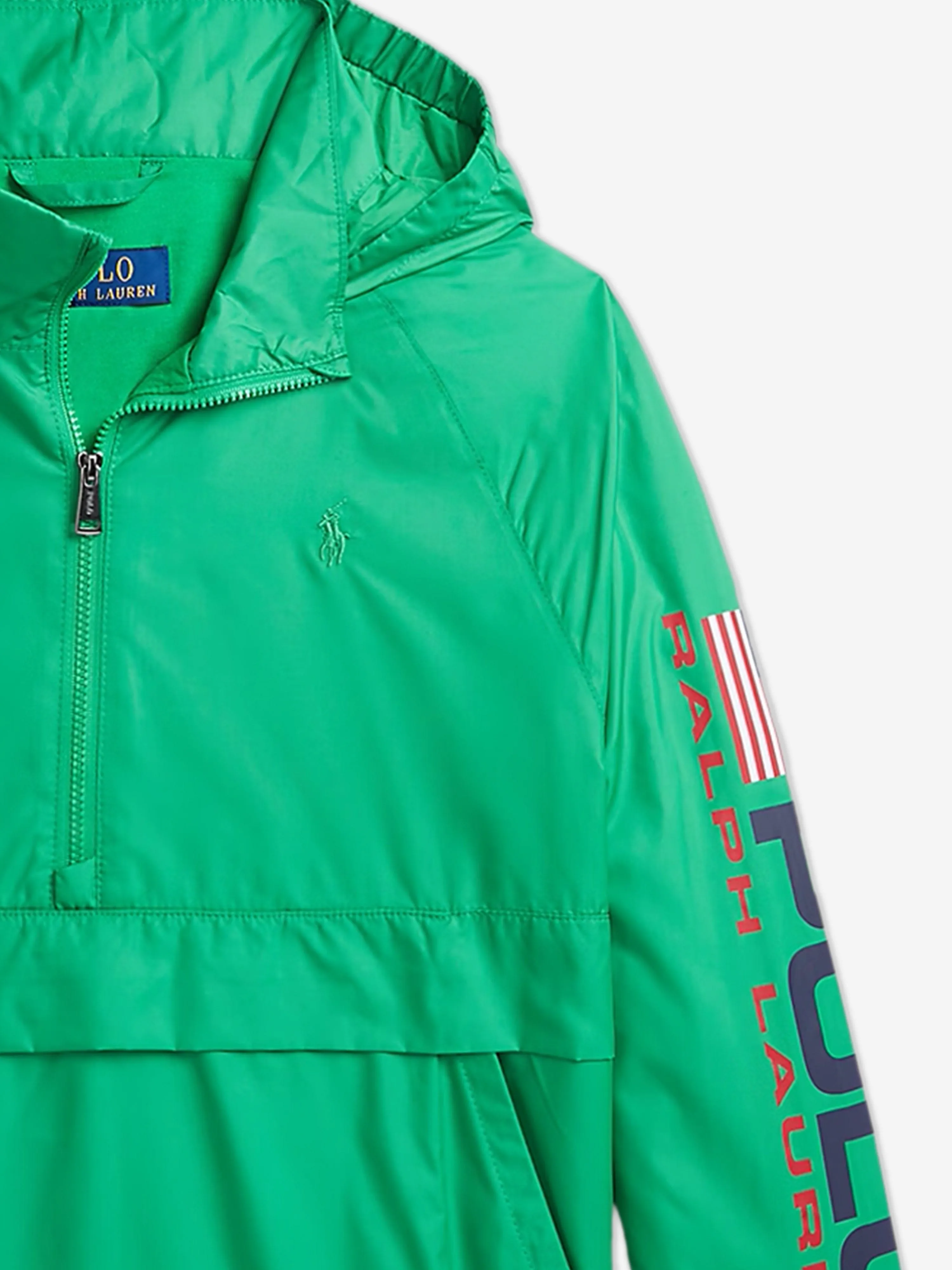 Casey Half Zip Windbreaker für Jungen in Grün