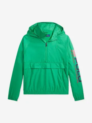 Casey Half Zip Windbreaker für Jungen in Grün