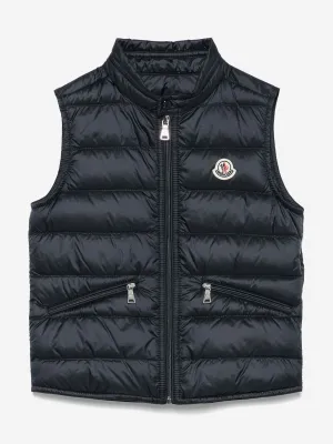 Jungen Daunen Gilet in Marineblau