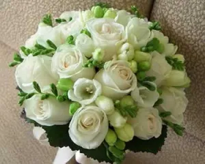 Bridal Bouquets - Round,realistic flower bouquet 