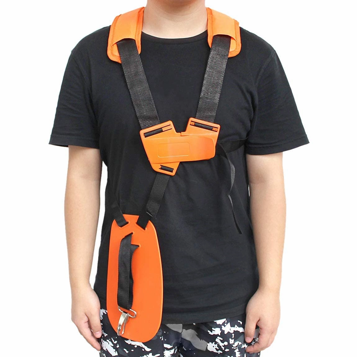 Brush Cutter Holding Belt with Adjustable Shoulder Strap (Black)