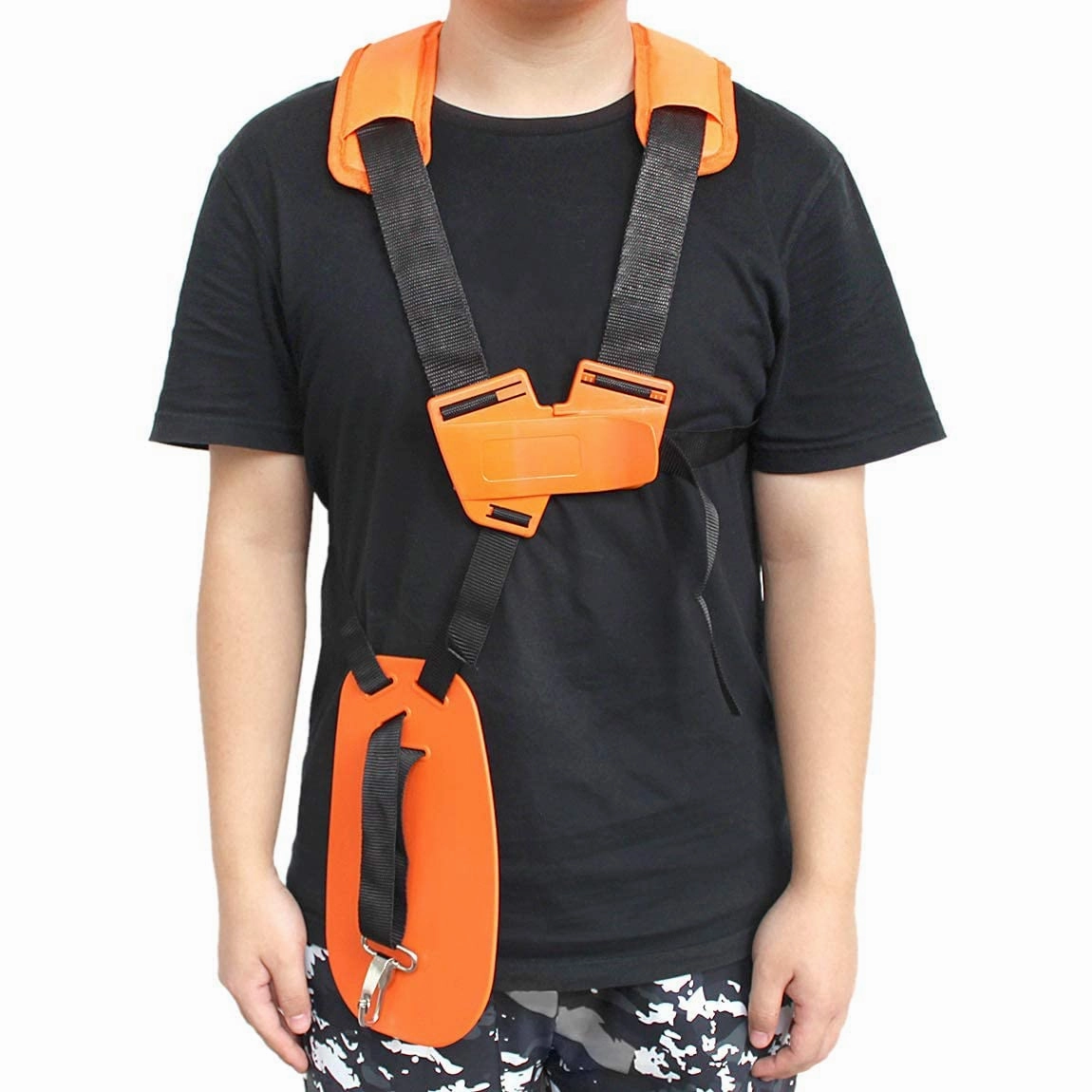 Brush Cutter Holding Belt with Adjustable Shoulder Strap (Black)