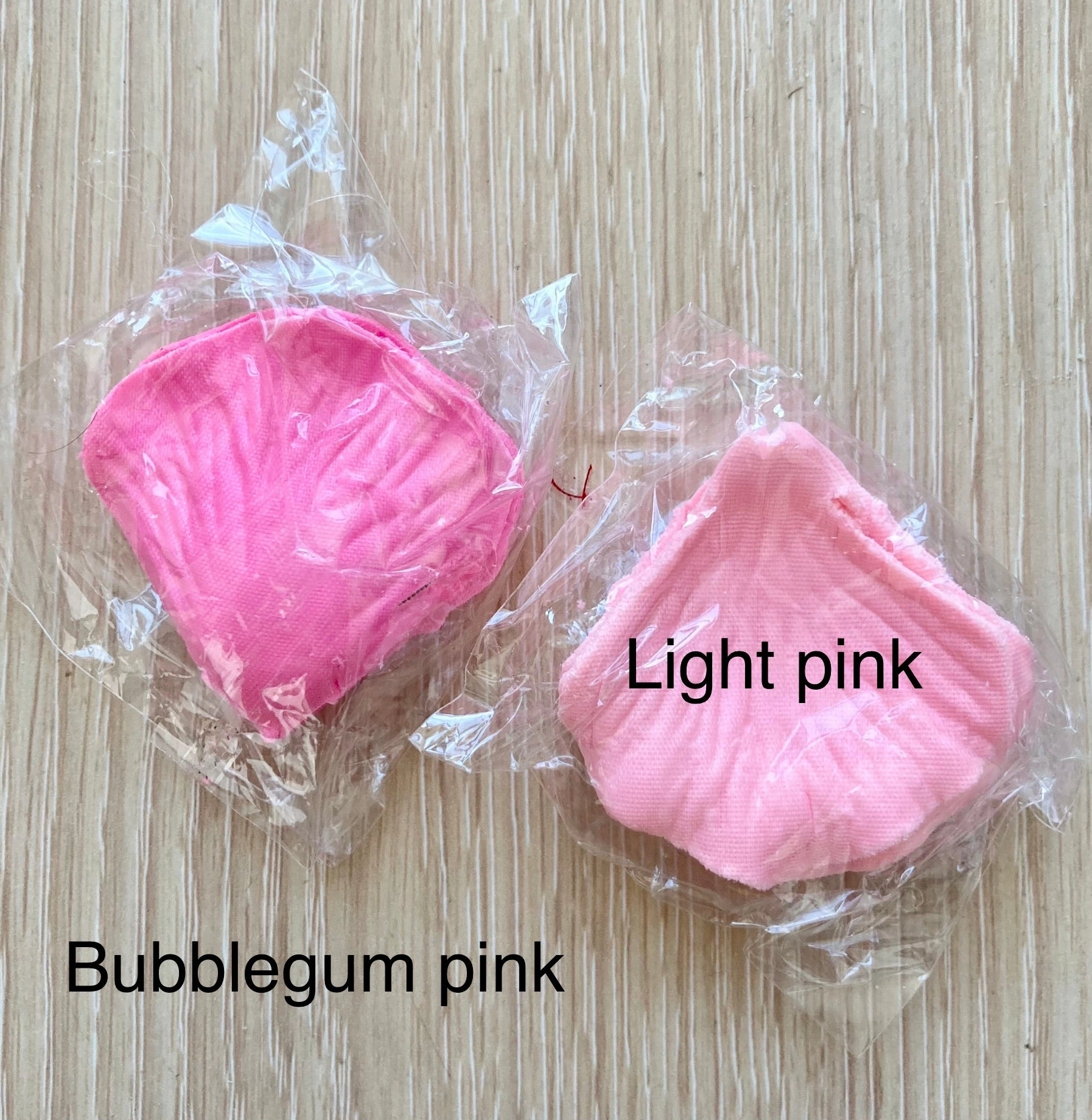 Bubblegum Pink Silk Rose Petal realistic flower bouquet  