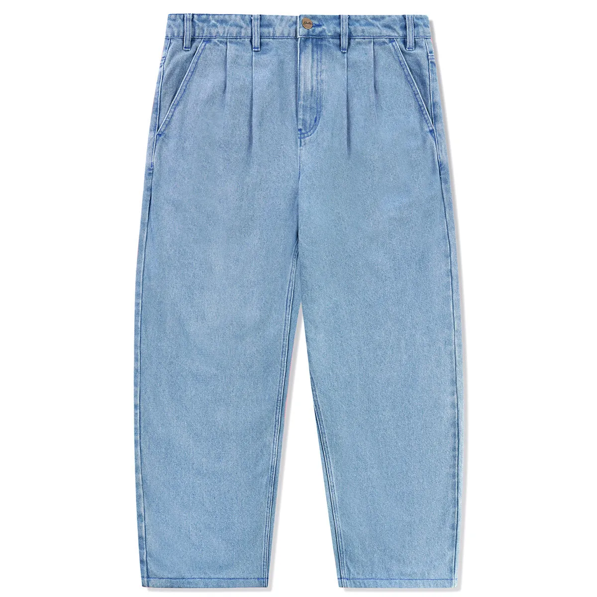 Butter Goods - Blue Note Plissierte Denim Jeans Gewaschen Indigo Butter Goods