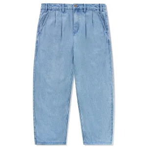 Butter Goods - Blue Note Plissierte Denim Jeans Gewaschen Indigo Butter Goods