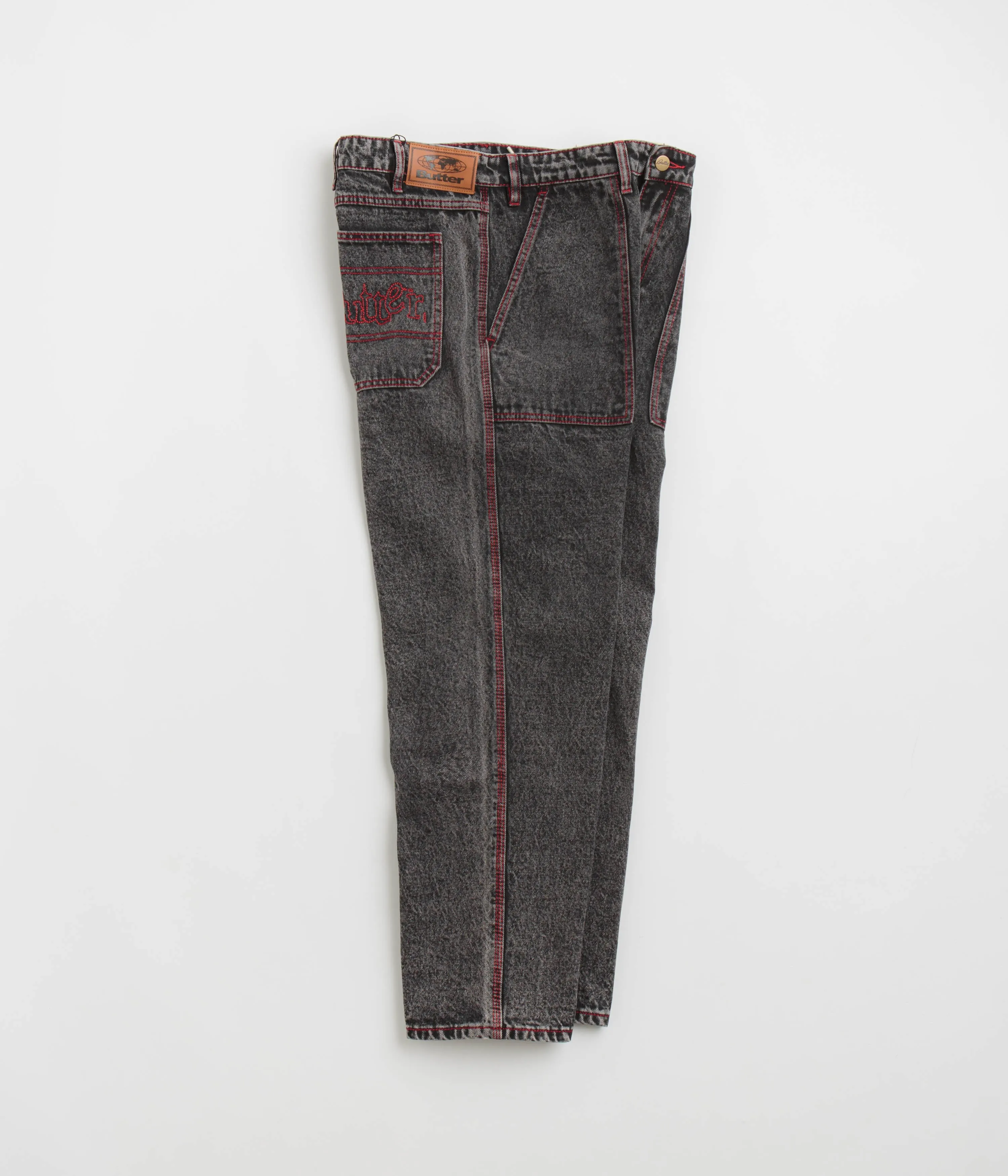 Butter Goods Breakdown Entspannte Jeans - Säuregewaschen Schwarz Butter Goods