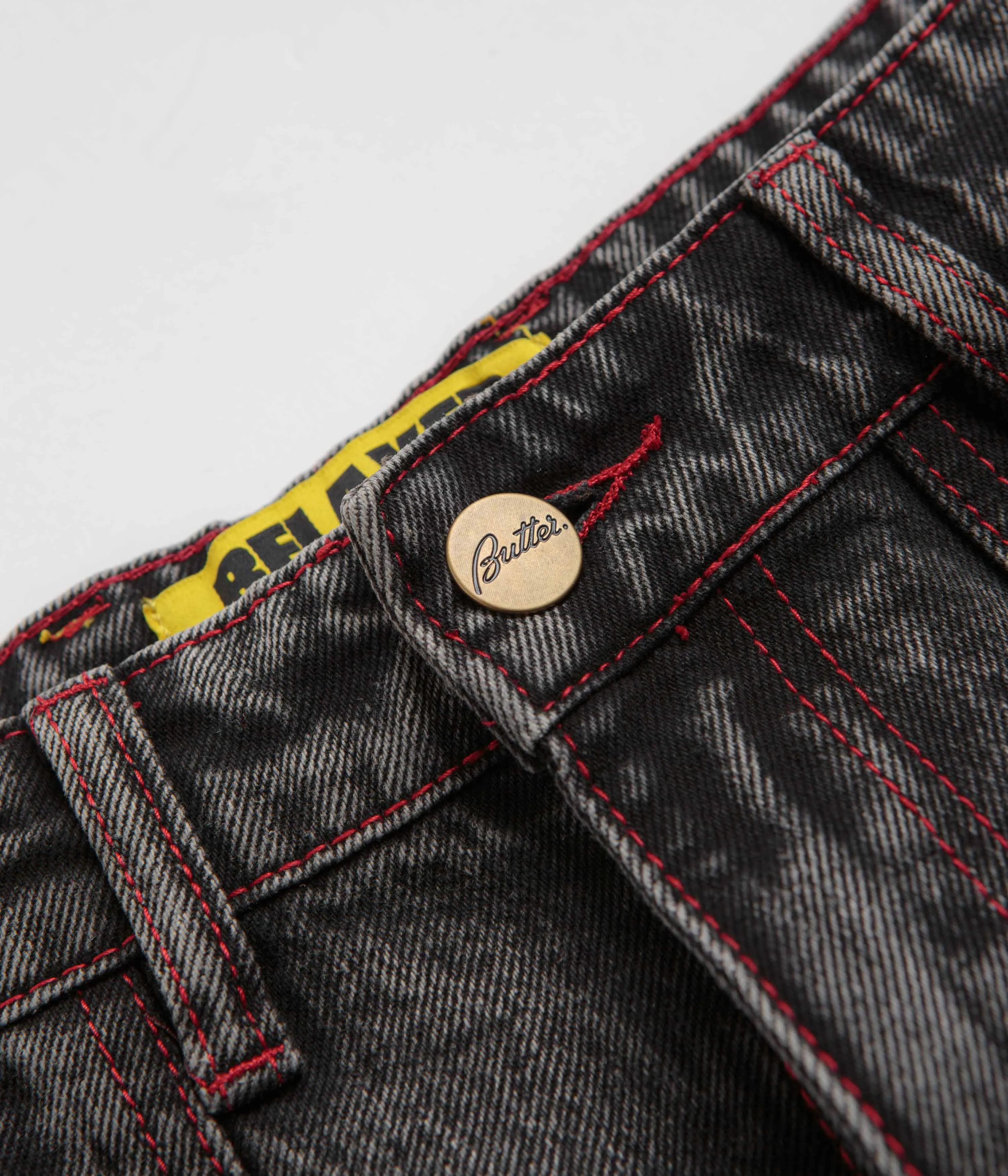 Butter Goods Breakdown Entspannte Jeans - Säuregewaschen Schwarz Butter Goods