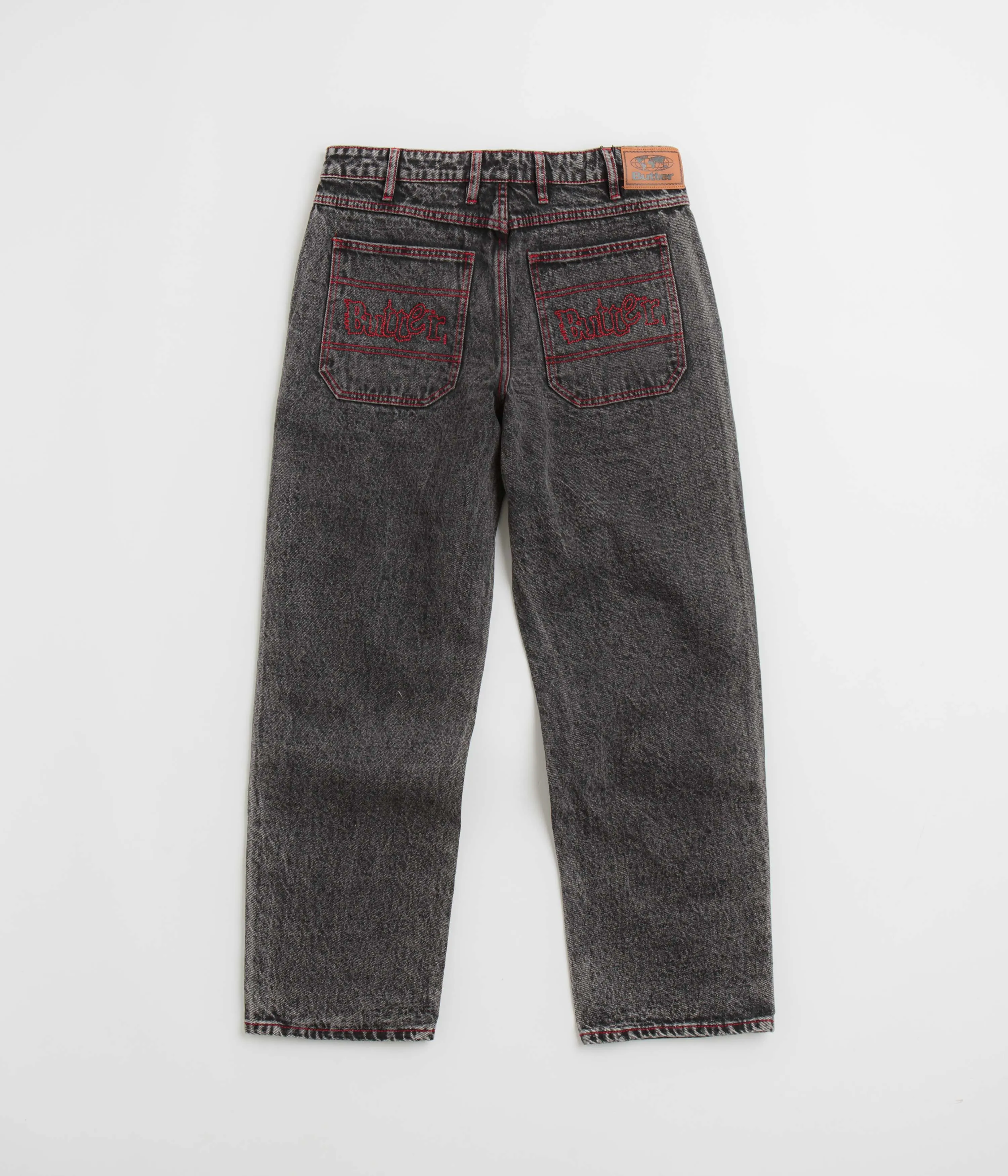 Butter Goods Breakdown Entspannte Jeans - Säuregewaschen Schwarz Butter Goods