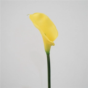 Calla Lily Artificial Silk Flower Short 75cm Stem yellow CALLALILY003,dried artificial flower