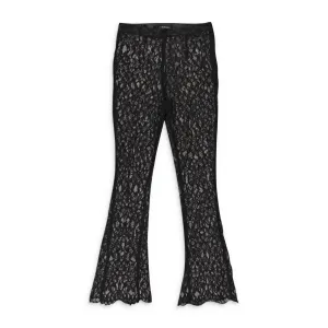 CALLIPYGIAN Spitzen-Schwarze Hose