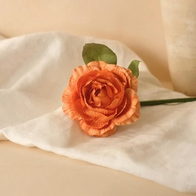 Camlia en papier orange,mother's day bouquet