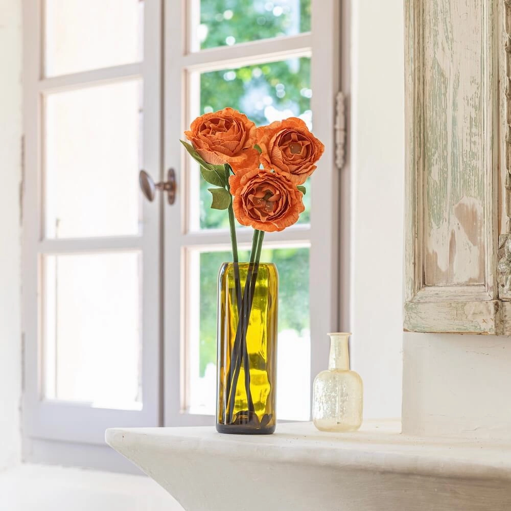 Camlia en papier orange