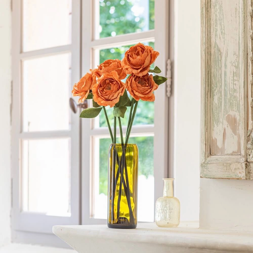 Camlia en papier orange