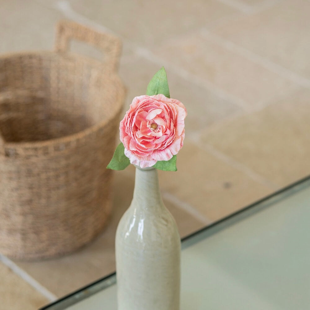 Camlia en papier rose ple