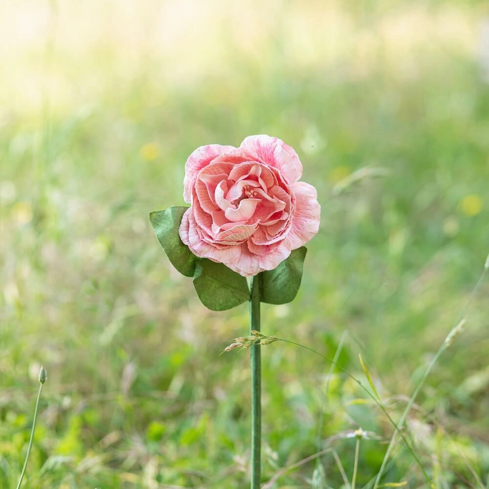 Camlia en papier rose ple