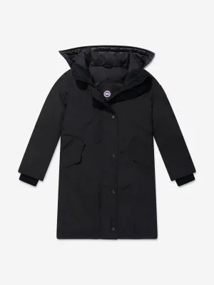 Canada Goose Girls Brittania Parka in Schwarz