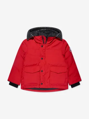 Canada Goose Kinder Lynx Parka in Rot