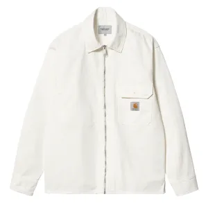 Carhartt WIP Rainer Hemd Jacke Off-White Gewaschen
