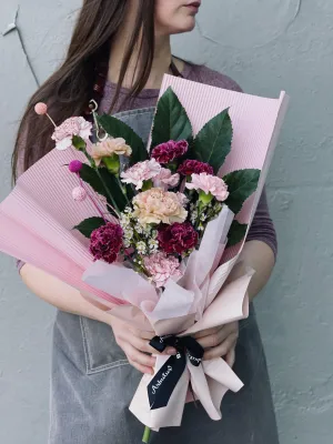 Carnation Bouquet,realistic flower bouquet 