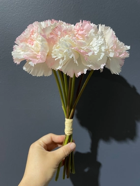 Carnation Pink Bunch realistic flower bouquet  