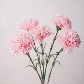 Carnation Real Touch Single Artificial Flower Pink 50cm Stem CARNATION01,dried artificial flower