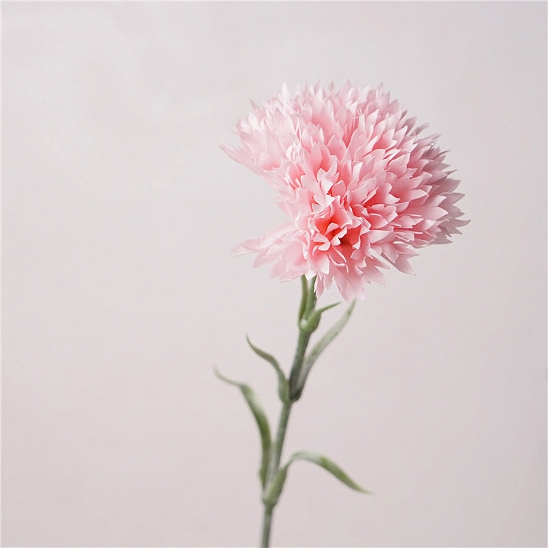 Carnation Real Touch Single Artificial Flower Pink 50cm Stem CARNATION01