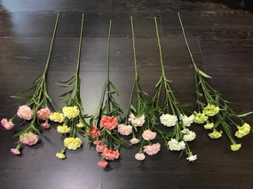 Carnation yellow Artificial flower realistic flower bouquet  