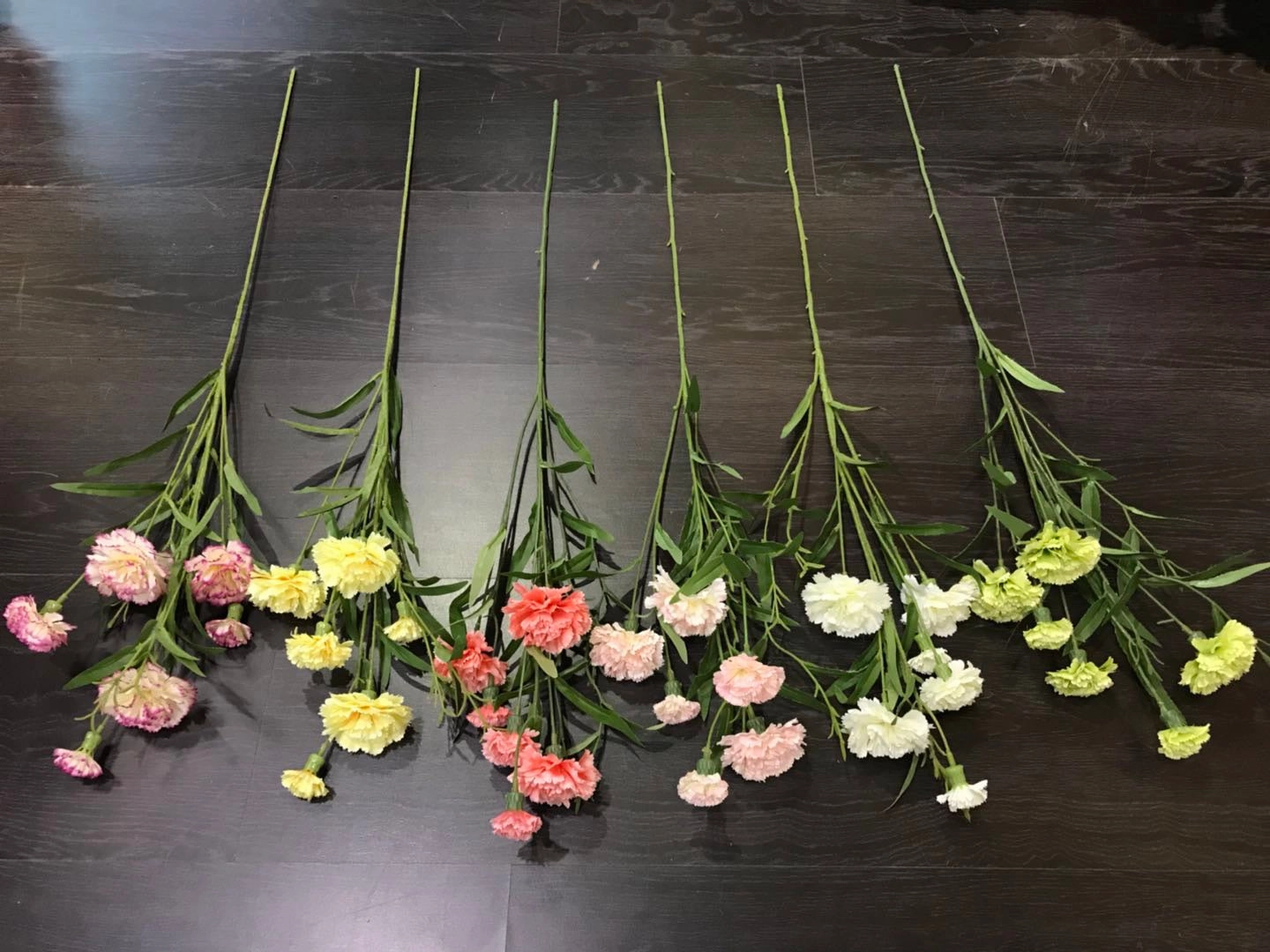 Carnation yellow Artificial flower realistic flower bouquet  