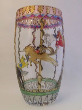 carousel,classic table vase