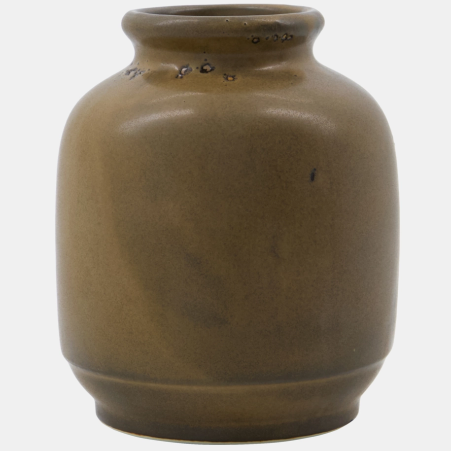 Casa Brown Stoneware Vase 14cm