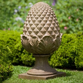 Cast Stone Williamsburg Grand Pine Cone Garden Statue,planting accessories kit