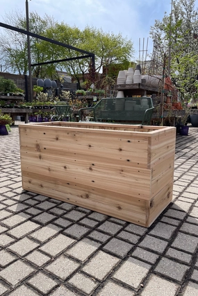 Cedar Rectangular 42" Planter,indoor flower container