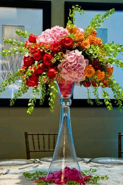 Centerpiece Vase 24" Clarinet Reversible Vase  V3763