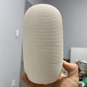 Ceramic Small oval White vase (short),aesthetic flower vase