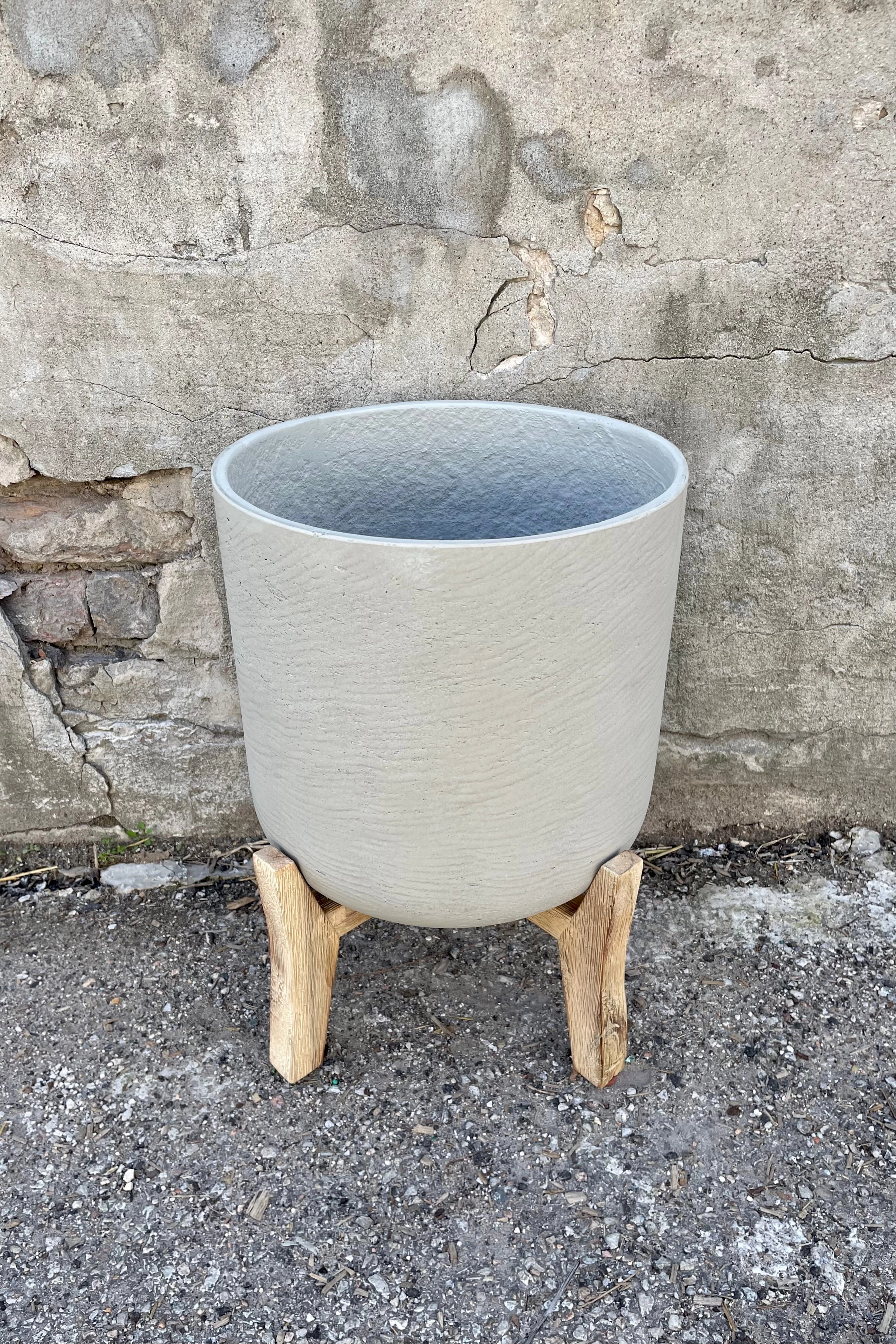 Charlie Pot & Low Stand Grey Washed XL