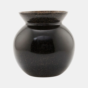 Chena Black Vase 23cm,hand-painted ceramic vase
