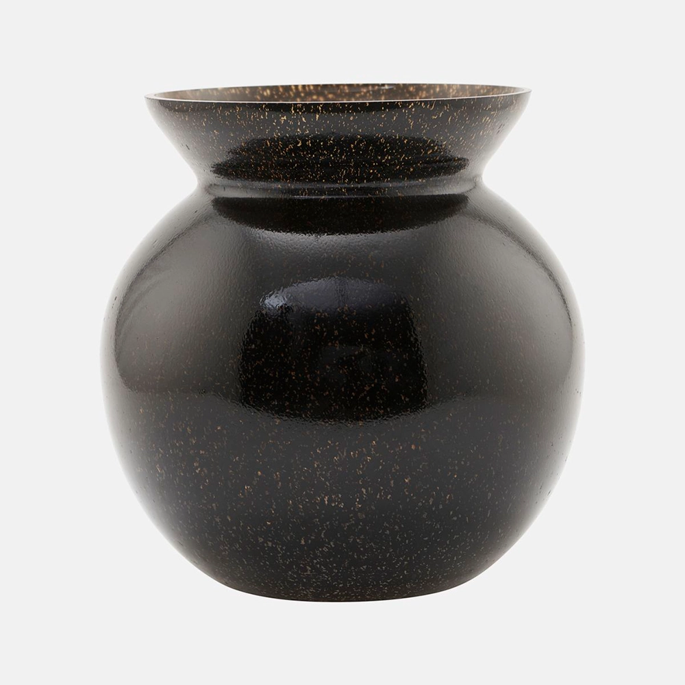 Chena Black Vase 23cm,hand-painted ceramic vase