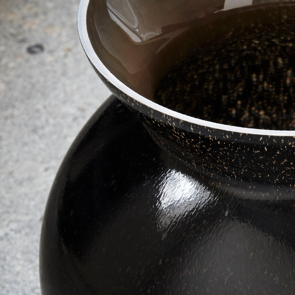 Chena Black Vase 23cm