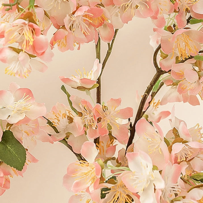 Cherry Blossom Artificial Silk Flower 52cm Stem Pink BLOSSOM002