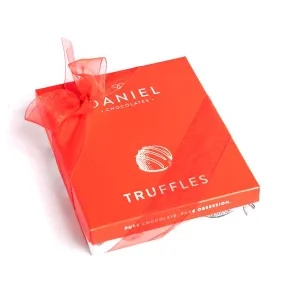 Chocolate Truffle Box, 16pc,faux bloom stem 