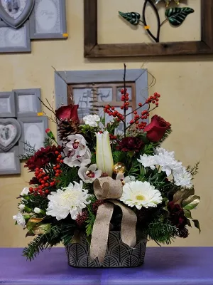 Christmas No.61,faux bloom stem 