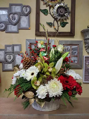 Christmas No.7,faux bloom stem 