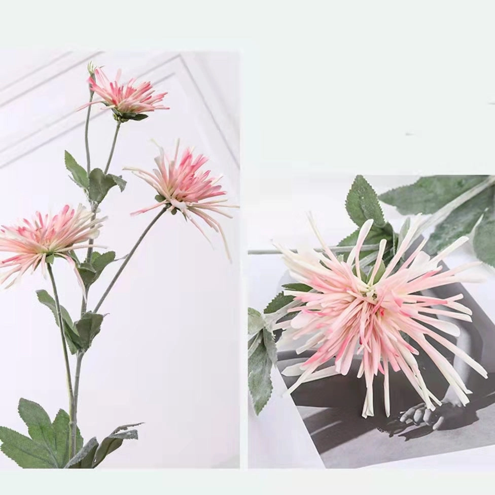 Chrysanthemum Artificial Silk Flower 80cm Stem 6 Color Selections CHRYS001-007