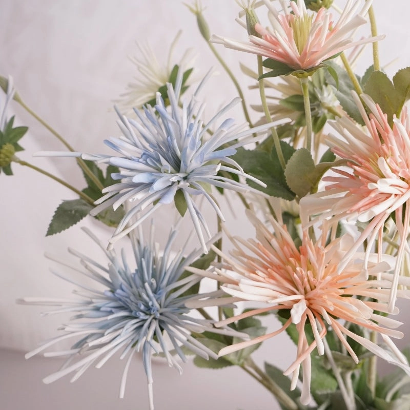 Chrysanthemum Artificial Silk Flower 80cm Stem 6 Color Selections CHRYS001-007