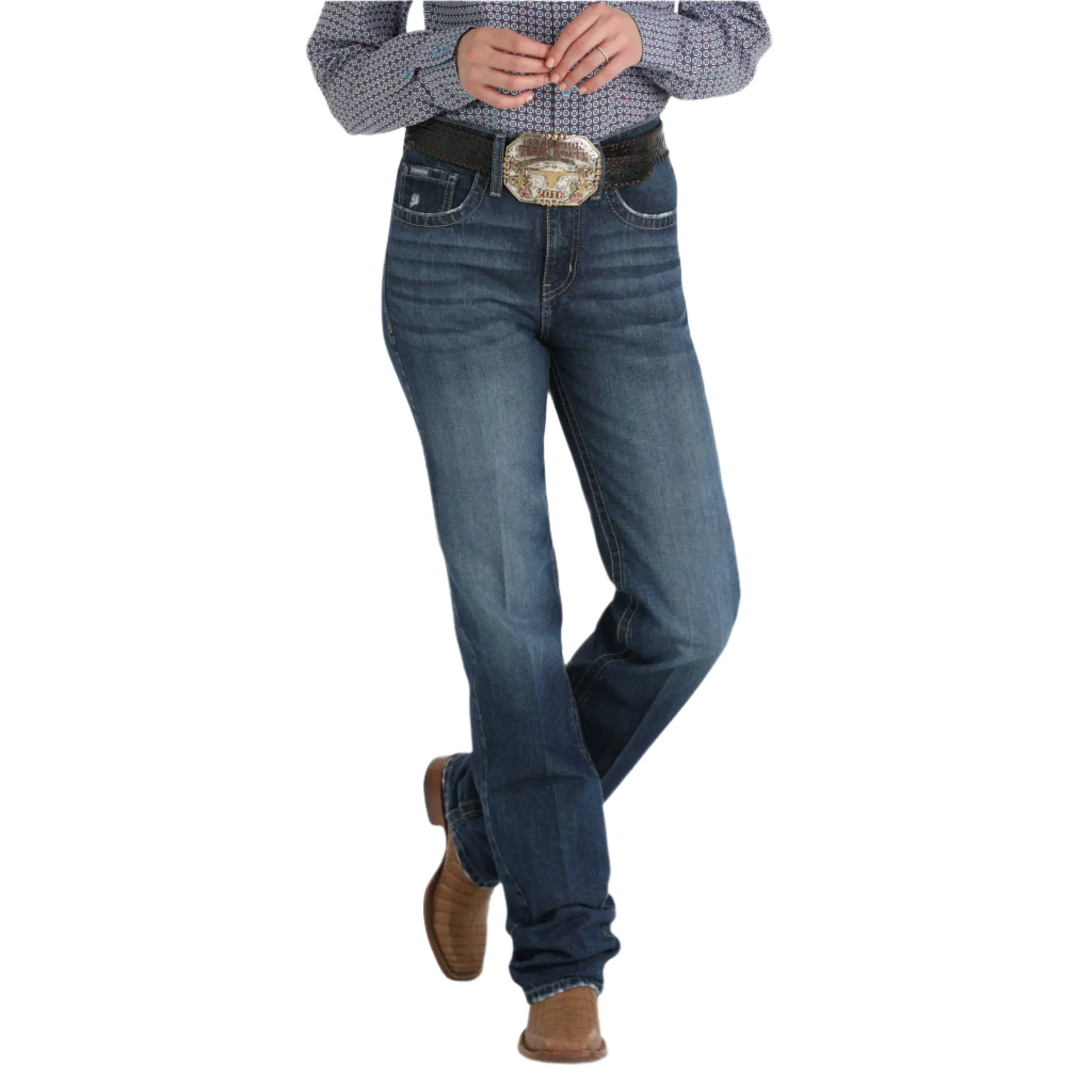 Cinch Damen Emerson Med Stone Washed Jeans
