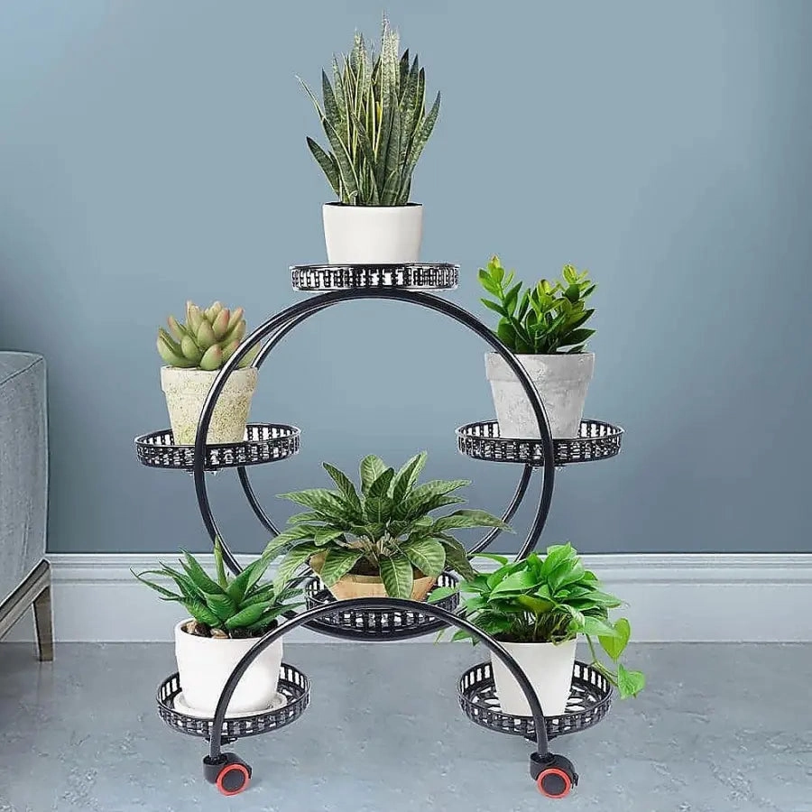 Circular Plant Stand for 6 Planters
