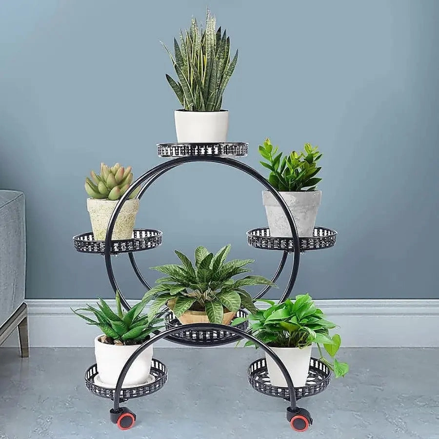 Circular Plant Stand for 6 Planters