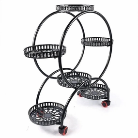 Circular Plant Stand for 6 Planters,plant shelf accessories