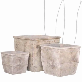 Citrus Square Pot - Antiqua,terracotta plant pot