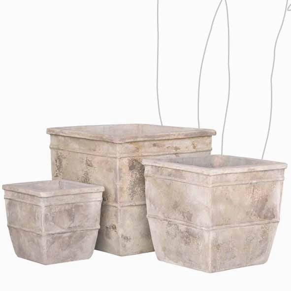 Citrus Square Pot - Antiqua,terracotta plant pot